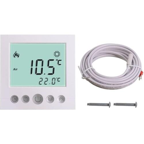 Thermostats Digital Underfloor Heating Thermostat for Heating System Floor Air Sensor Room Temperature Controller