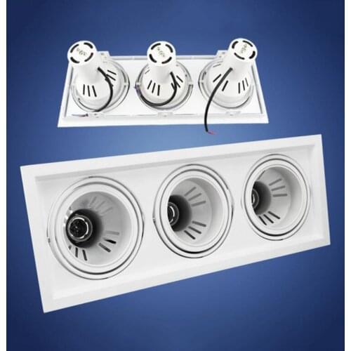 Three Head E27 par30 AR111 Grille ceiling bracket