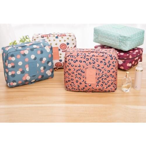 Outdoor travel nylon beautician Makeup box waterproof makeup organizer bathroom Storage Box ladies portable bath hook wash Bag