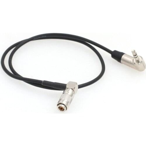 Ultrasync One Right Angle DIN 1.0 2.3 BNC to Right Angle 3.5mm Jack Timecode Cable for DSLR Cameras