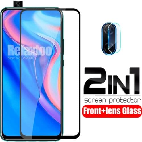 2 in 1 protective Glass For huawei p smart Z tempered Glass on hauwei p smart 2019 psmart Z STK-LX1 camera lens protector Film