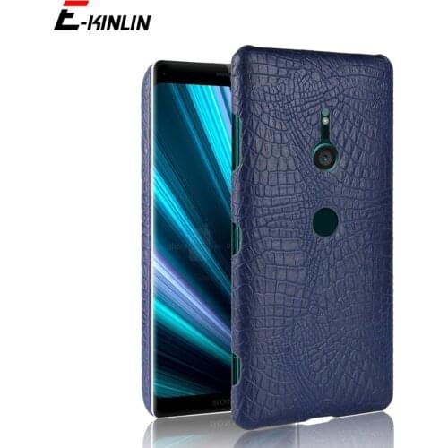 Snake Crocodile PU Leather Case For Sony Xperia XZ3 XZ2 XZ1 XZS XZ X Performance Z5 Compact XZ Premium Z4 Z3 Hard Back Cover