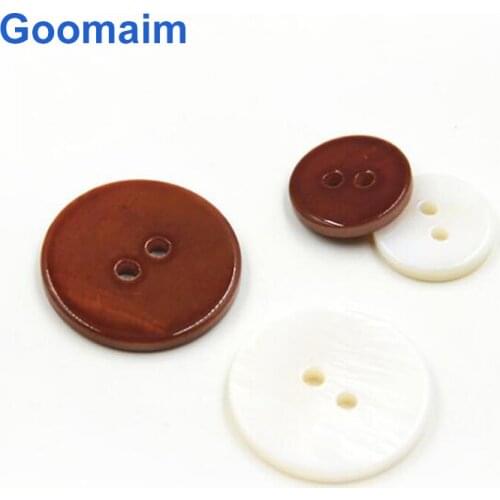 100pcs fashion natural color Pearly Shell buttons for jeans sewing 4 holes lady wear buttons for knitwear children clothing