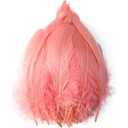 50pcs Soft Fluffy Goose Feathers for Crafts Wedding Party Decoration Colorful Plumes Jewelry Making Accessories 10-15cm/4-6inch