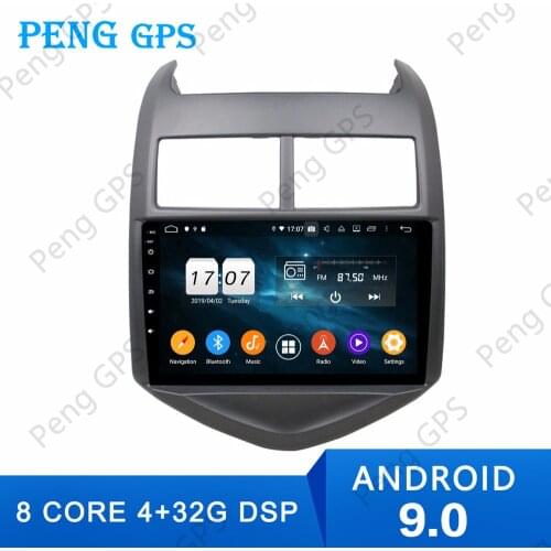 Car Radio Screen for Chevrolet Aveo/Sonic 2011-2015 GPS Navigation Recorder Headunit Multimedia Player Android 9 DSP 4+64G