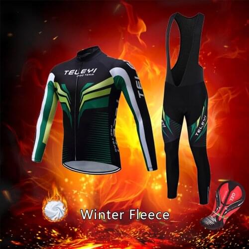 Free Shipping Warm Winter Road Bike Clothing Men Thermal Fleece Cycling Jersey Set 2021 Male Kit Bicycle Clothes MTB Suit Dress