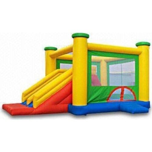 Kids indoor trampoline/PVC customized inflatable slide combo for sale