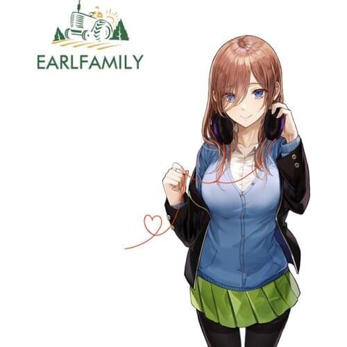 EARLFAMILY 13cm x 7.8cm for Wallpaper Decal Anime Waterproof Motorcycle Windshield Decoration Camper Scratch-proof Car Stickers