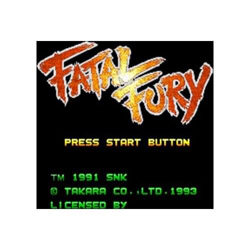 Fatal Fury NTSC Version 16 Bit 46 Pin Big Gray Game Card For USA Game Players