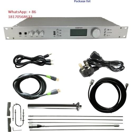 HanRongDa HRD-831 Stereo Digital FM Transmitter Mini FM Radio Station Broadcast with Mic Audio Launch 500 Meters TF Card Slot