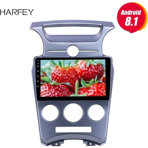 Harfey 9 inch Android 8.1 car Radio for Kia Carens Manual A/C 2007-2012 HD Touchscreen car GPS support Carplay DVR Rear camera