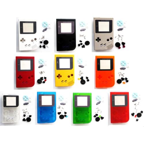 HISPEEDIDO Full Housing Cover Repairt Parts for Nintendo GBO Case for Gameboy Classic Shell Screwdriver buttons