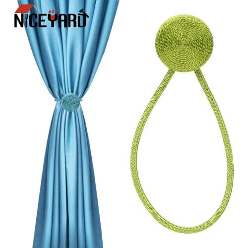 NICEYARD Brief Curtains Tieback Curtain Decorative Accessories Europe Style Braided Round Curtain Buckles Magnet Magnetic 1pc