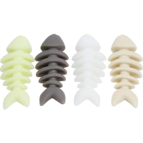 Shark Fin Bones Luminous Dog Chews Toy Material Silicone Easy To Clean Maintain Physical And Mental Health