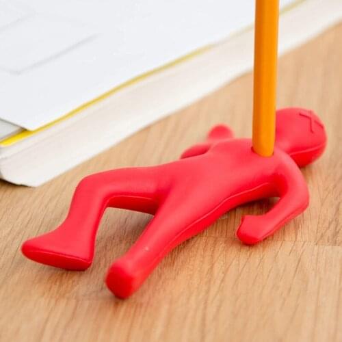 Creative Stationery Vent Pen Holder Release Stress Abreaction Red Penholder 77HA
