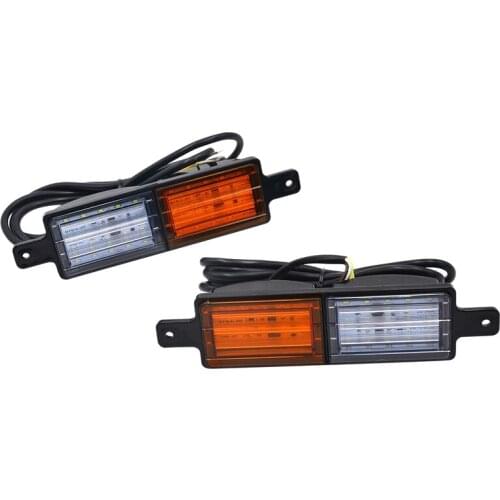 Universal Wing Double Color Warning Tail Lights Automobile Rear Lamps for Truck Vehicle DC 10-30V