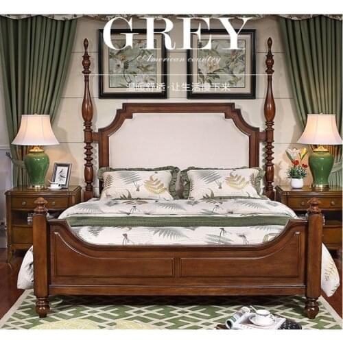 Malaysia style bedroom furniture post 1.8 1.5 bed WA605