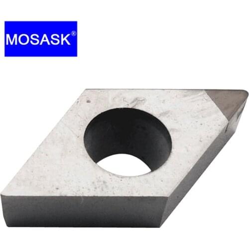 MOSASK 1pcs DCGT Plate DCGT070202 CBN1 Cast Iron And Hardened Materials Finish Machining Tungsten Cemented Carbide Inserts