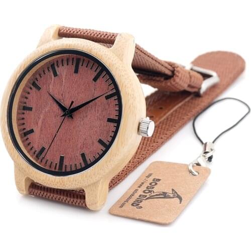 BOBO BIRD Men Watches Top Luxury Brand Bamboo Quartz Wristwatch for Men and Women relogio masculino Christmas gift C-D09