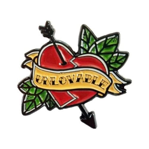 Custom logo soft enamel with silver cheap love logo logo paint medal k200401