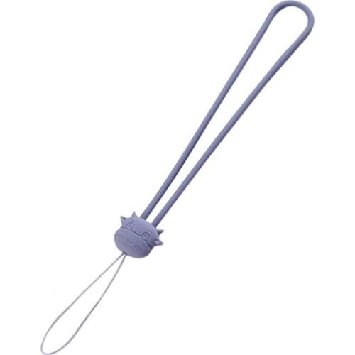 Lanyard soft cartoon bullfrog pattern silicone smooth surface U disk sling silicone mobile phone lanyard