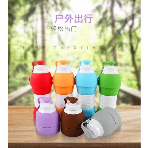 Gift Cup Silicone Folding Water Cup Large Capacity Sports Water Bottle Creative Water Cup Travel Portable Fun Shot Water Cup