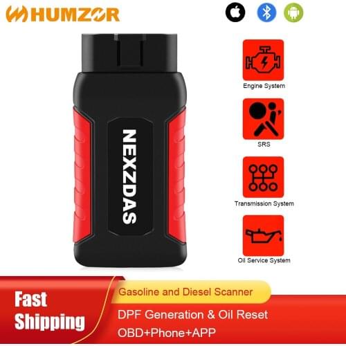 HUMZOR Automotive Professional Diagnostic Tool Key Programming Tools obd2 Scanner Automotive Scanner OBDII Bluetooth Code Reader
