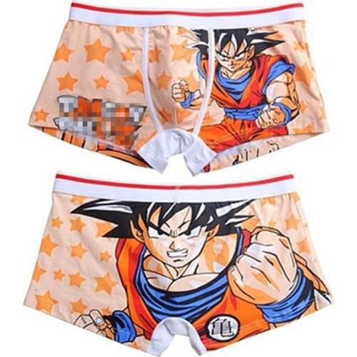 Anime Son Goku Cosplay Underpants Boxer Shorts Man cotton Male Panties Breathable Funny Mens Underwear