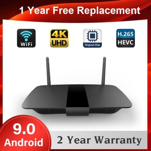Leadcool Q1504 1G 8G Android 9.0 TV Box Set Top Box 2G 16G Amlogic S905W Quad Core Media Player Support 2.4G WIFI Smart TV Box