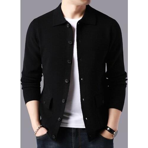 Spring And Autumn Sweater MenS Wear Jacket Solid Color Cardigan Mens Korean-style Loose Womens Anti-pilling Sweater