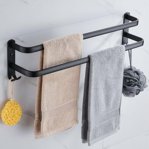 Bathroom Towel Rack 3 Layers No Drilling Towel Holder Shower Rack Bathroom Storage Shelf Home Organizer Accessories
