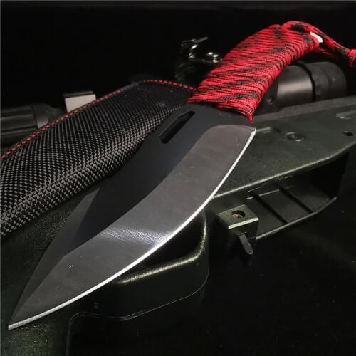 High-quality Sharp Hunting Knives, Outdoor Combat Knives, Stainless Steel Fixed Blades, Anti-slip Handles for Rope Ties