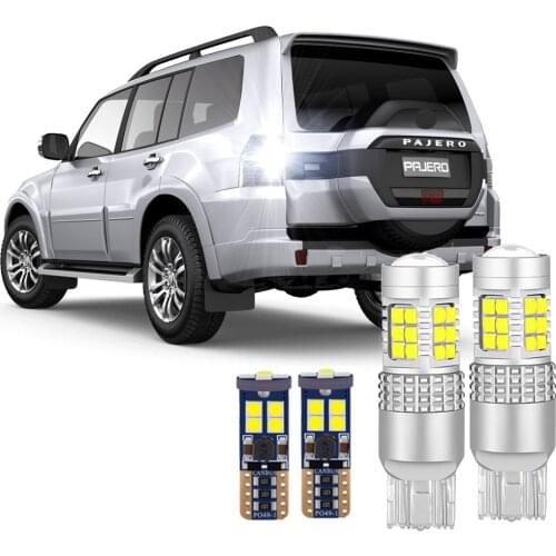2pcs Canbus Led Bulbs for Mitsubishi Pajero Shogun Montero MK3 MK4 3 4 (2000-2020) LED Reverse Tail Bulb Plate park side light