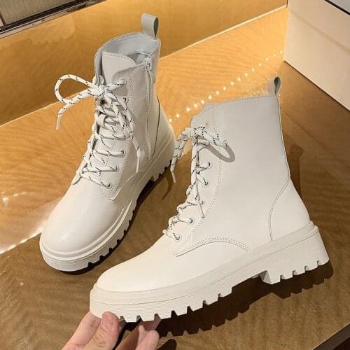 Women Ankle Boots High Heels Wedges Shoes Woman Booties Autumn Warm PU Leather Shoe Chaussures Femme Zapatos Mujer Sapato 35-40