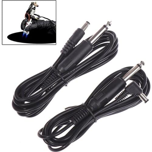 2m Tattoo Machine Hook Line Clip Cord Power Supply Tattooing Machines Equipment Accessory DC Cord Microblading Tattoo Connection