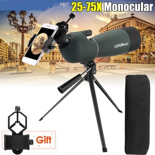 25-75X70 HD Waterproof BAK4 Optic Zoom Len Monocular Eyepiece Telescope