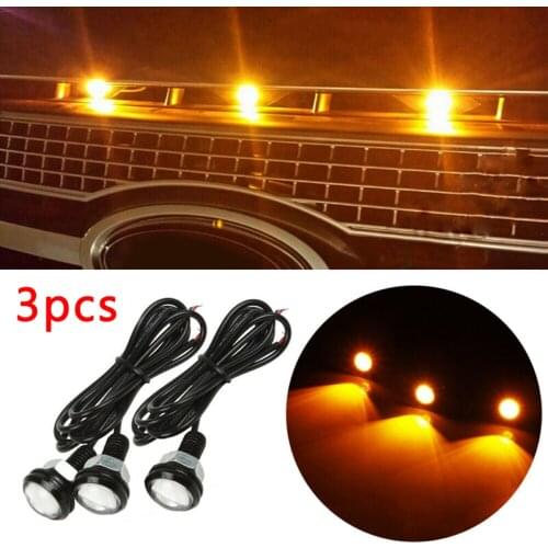 3pcs/set Car Led Lights For Ford F-150 Raptor Grille Style Lamps Kit Amber LED Bulbs Truck Upgrade Accessories Amber