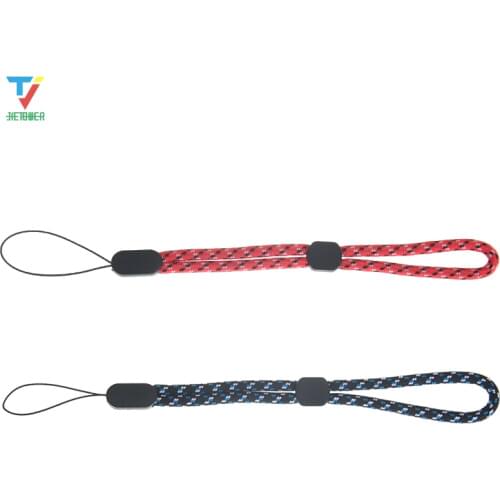3000pcs/lot Adjustable Red Round Wrist Phone Straps Hand Lanyard for Phones for GoPro USB Flash Drives Keys for PSP Accessories