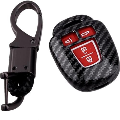 Car 4 Button Key Cover Case Shell Fob Fit For Toyota Camry Corolla Prius Highlander RAV4 Vios Yaris Tacoma Tundra 2018 2019 2020