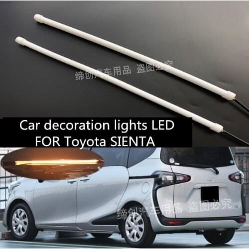 Car turn signal LED FOR Toyota SIENTA NCP series 170 series door guide light slideway light track atmosphere light modification