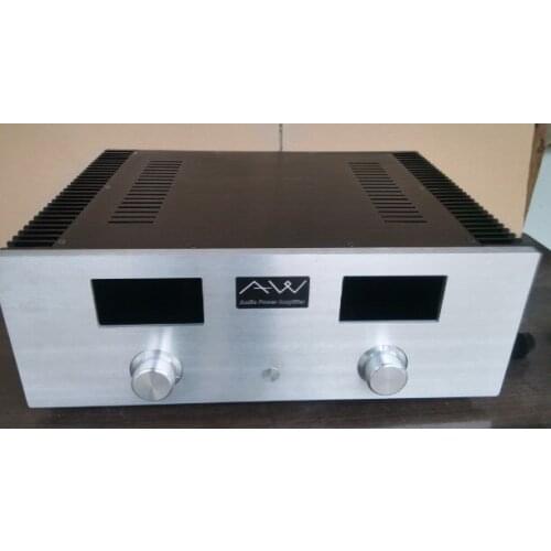 AWINIC case Series/VU meter/post amplifier/ tube amplifier/Class A/amplificador audio /hifi/diy case (430*150*315)