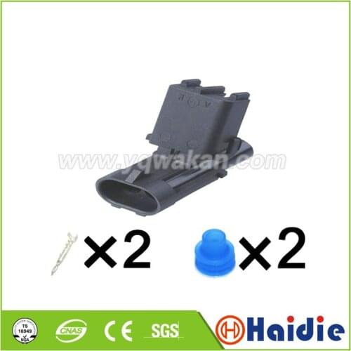 Free shipping 5sets delpgi 2.5mm automotive electric scooter plug cable wire harness male connector 12010973