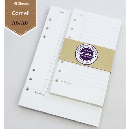 6 Hole Loose Leaf Notebook For The Core Hand Page Adaptation Of Filofax A5 A6 With Connell Notebook Planner Filofax filler paper