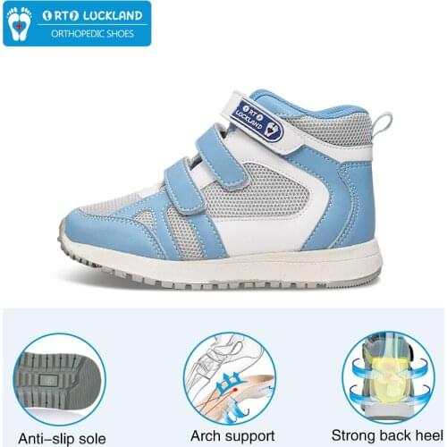 Kids Shoes Boys Girls Autumn Arch Support for Flatfoot Orthopedic Running Sneakers Anti-slip Hard Heel New Casual Sport Shoes