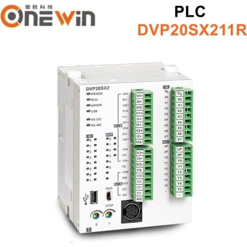 DVP20SX211R Delta PLC 24VDC 8(4AI) 6(2AO) relay output module Analog Programmable Logical Controller