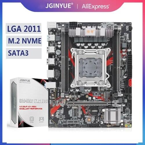 JINGYUE X79 Motherboard LGA 2011 Support Xeon E5 V1 V2 Processor DDR3 ECC RAM SATA2 SATA3 M.2 NVME USB2.0 Dual M-ATX X79M PLUS