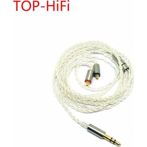 TOP-HiFi 3.5mm Earphone Cable Single Crystal Copper MMCX Audio Cable Replacement For SE846 SE535 SE315 UE900