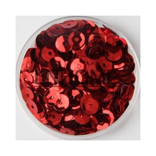 50g 5mm Cup Sequins for Craft Red Round Loose Sequins Paillettes Children DIY Sewing Wedding DIY Accessories Spangles