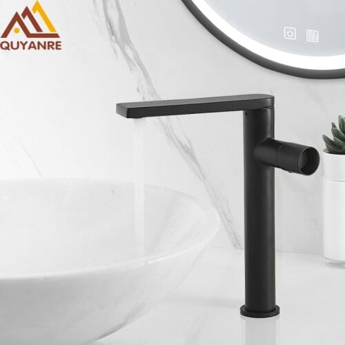 Matte Black Basin Faucet 180 Rotating Spout Washbasin Mixer Tap Single Handle Hot Cold Mixer Tap Basin Tap Torneira da bacia