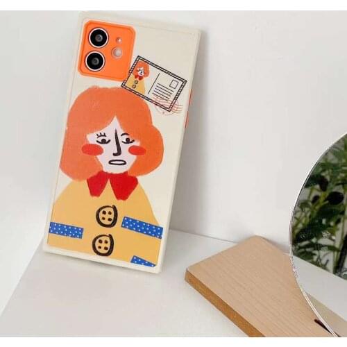 Cute fun protective cover for iPhone11 pro Max Mobile phone shell lovers art graffiti girl style high-quality cell phone cases